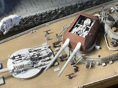 1:700, German Navy full interior turrets, Bismarck 380mm, 305mm, 3D printed kit1