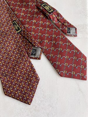 s-l400.jpg FENDI Vintage Silk Patterned Tie main image 0