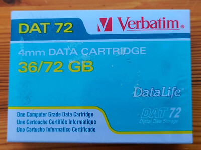 Verbatim DAT 72, #94923, 4 mm Data Cartridge (Datenkassette) - NEU + eingeschw.