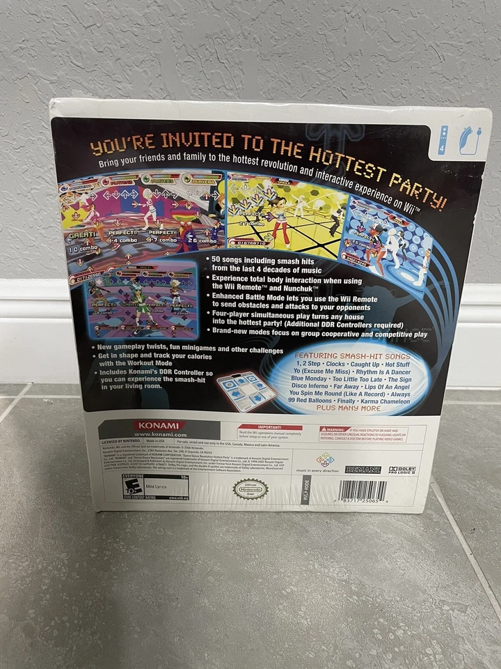 BRAND NEW & SEALED Dance Dance Revolution: Hottest Party Nintendo Wii 2007 ✅🔥 - Image 2 of 4