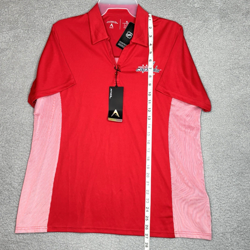 NWT Washington Capitols NHL Hockey Polo Golf Shirt Womens XL Embroidered - Red - Picture 7 of 11