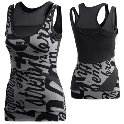 Adidas Stella McCartney Tank Top [+Sport BH] Shirt Fitness Laufshirt Gym schwarz - Bild 1 von 4