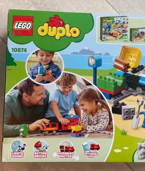 Lego Duplo 10874 Steam Train Remote Control Building Blocks Building Set 59 Pcs - Image 4 of 4