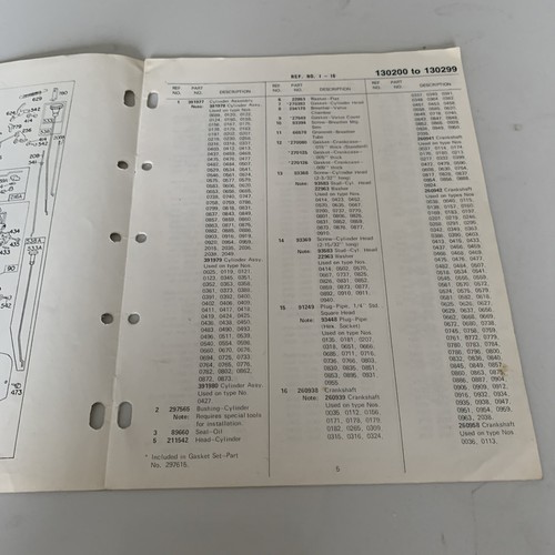 BRIGGS & STRATTON 1-CYL 130200-130299 SERIES ENGINE ILLUSTRATED PARTS LIST - Picture 4 of 7