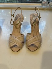 BRAND NEW NINA HIGH HEEL DRESS SANDALS BEIGE SAND NIB