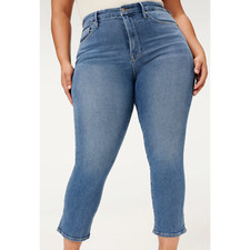 Good American Good Curve Straight Jeans Size 22 NWT