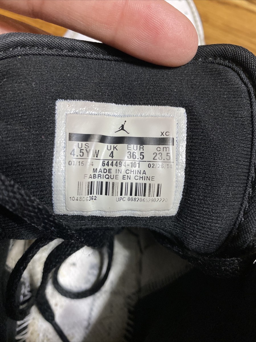 Boys Nike Air Jordan 5.5 YW 644494-101‎ NIKE AIR JORDAN 1 RETRO 86 BG KIDS SHOES WHITE RED YOUTH  main image 3