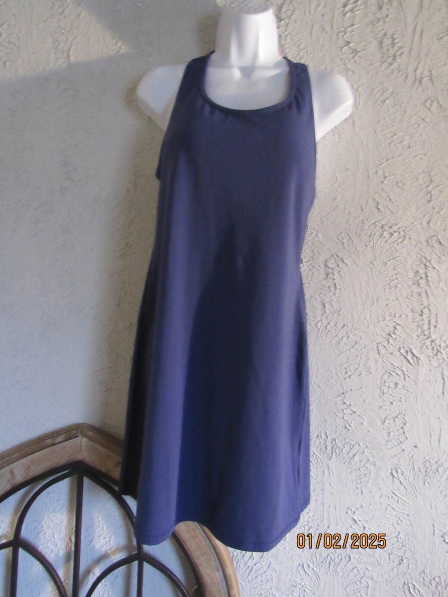 blue workout dress Women Tennis Polo Dresses Ribbed Half Zip Pleated Navy Golf Workout Dress with Built in Shorts and Bra main image 1