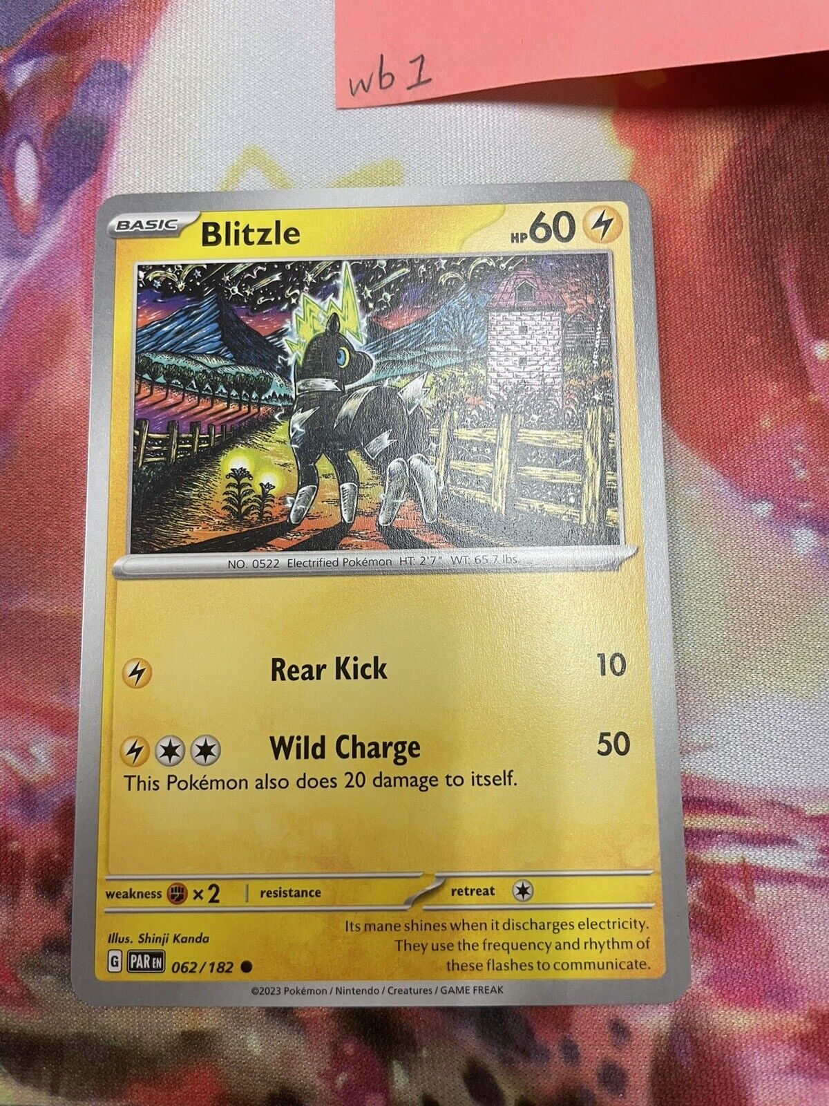 Blitzle Paradox Rift 062/182  Pokemon TCG Card NM/M Regular