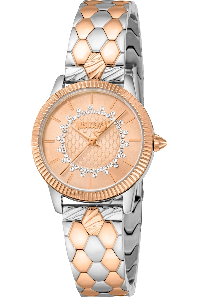 Montre Just Cavalli Earth Pour Homme – Multifonction, Boîtier Or Rose PVD 45 Mm – Neuve étiquetée