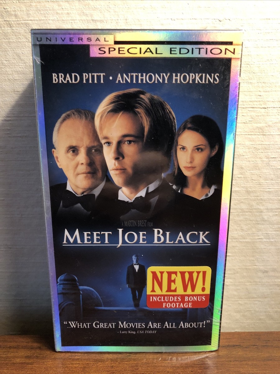 Meet Joe Black (1996) VHS NEW Sealed Brad Pitt Anthony Hopkins