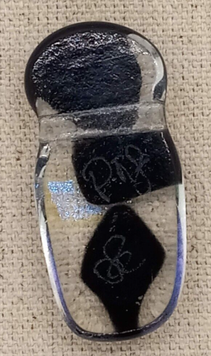 Handgefertigte 1,5" Glasanhänger mit schillernden Farbakzenten & Kordelloch - Bild 5 von 6