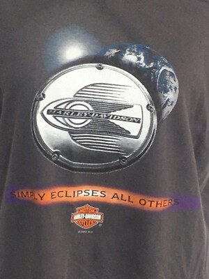 Harley Davidson Motorcycle Sevilla T Shirt  Medium ~ Simple Eclipses All Others