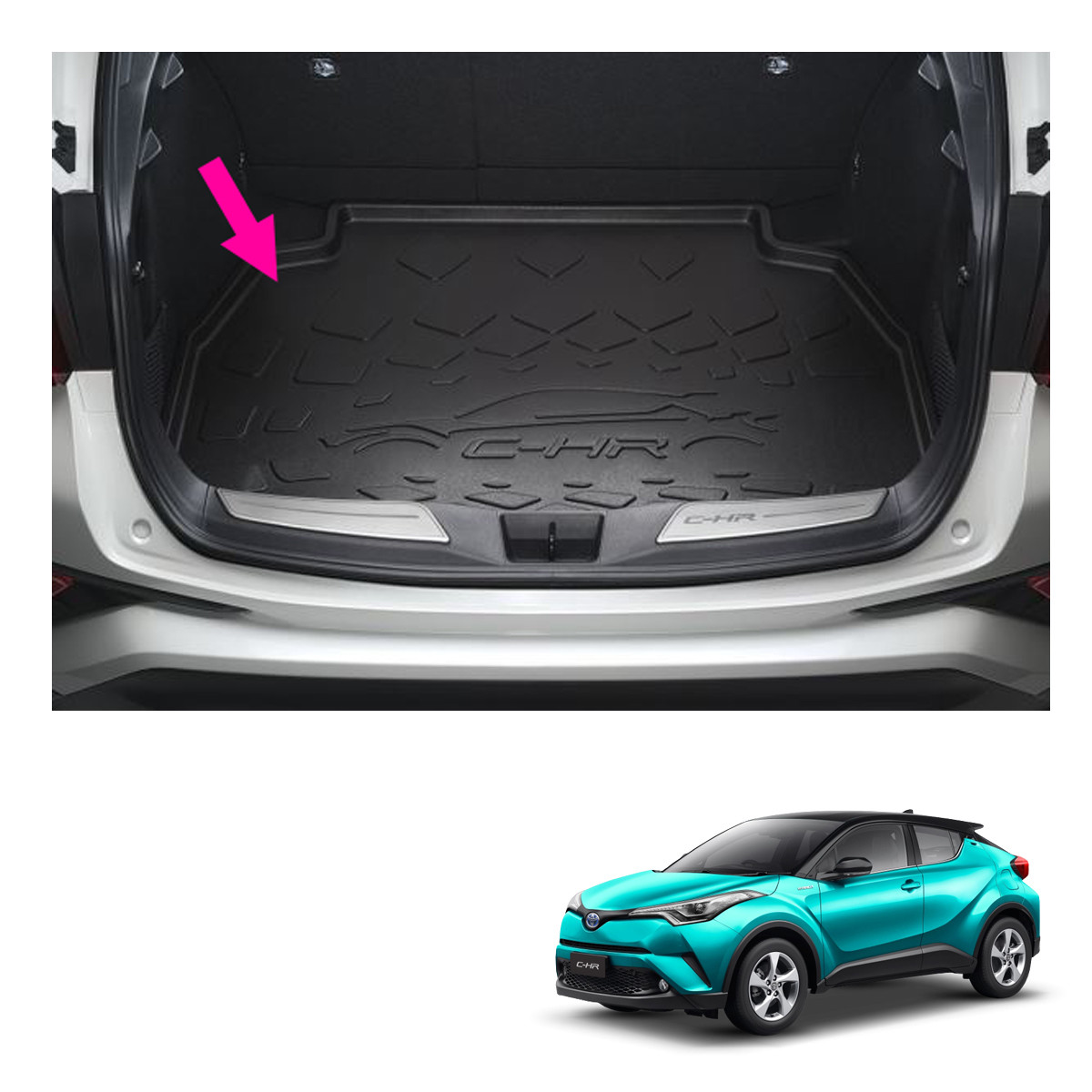 Dla Toyota C HR CHR AX10 2019 2020 akcesoria samochodowe ze stali