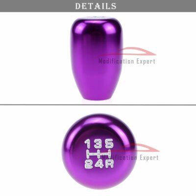 シフトノブ 調整式 パープル/リアルカーボン 新品 / USDM JDM JDM Purple Type R Style Manual 5 Speed Aliminum Gear Shift Knob