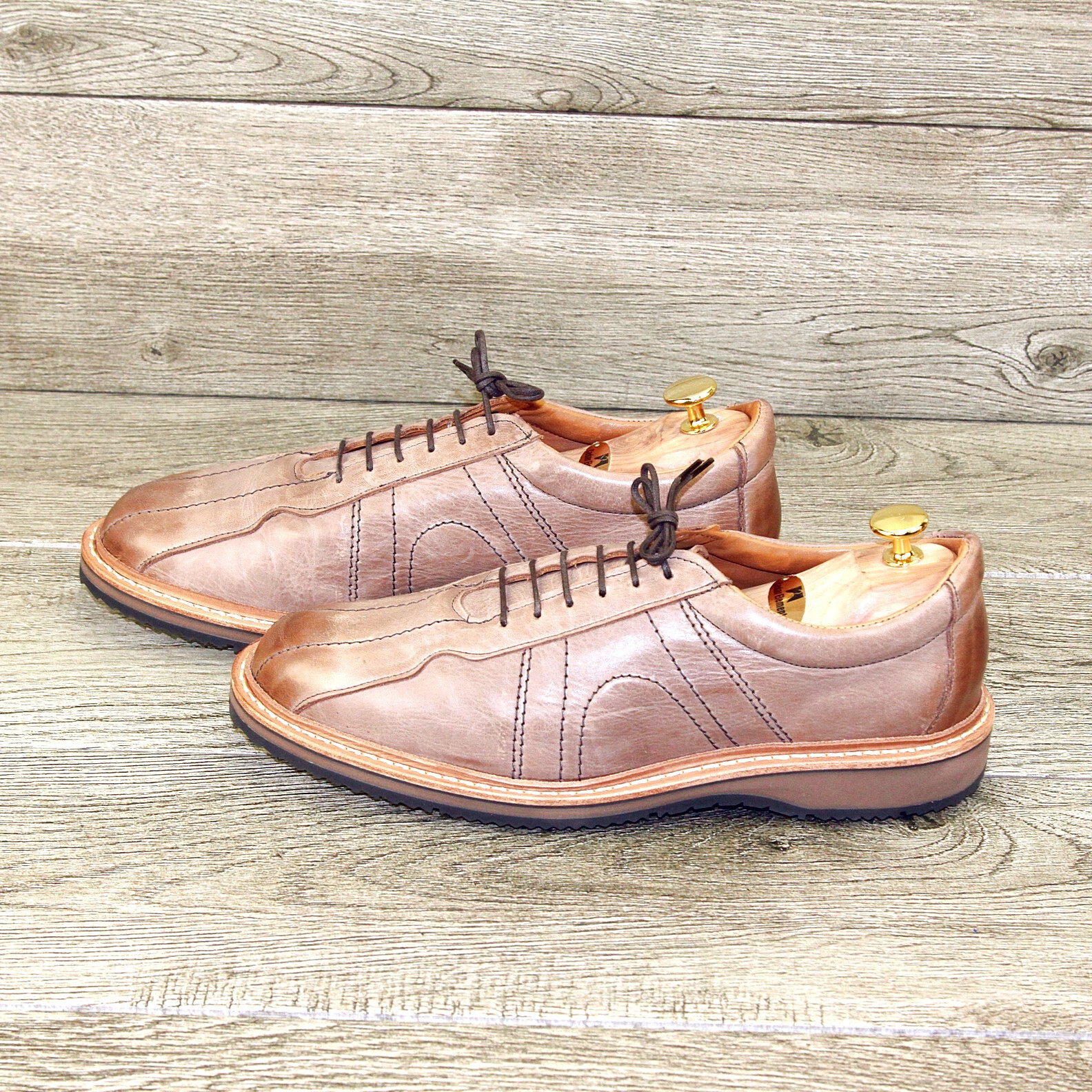 * NIB * $295 Allen Edmonds VOYAGER 9 B Narrow Tan * add $15 new Cedar ...