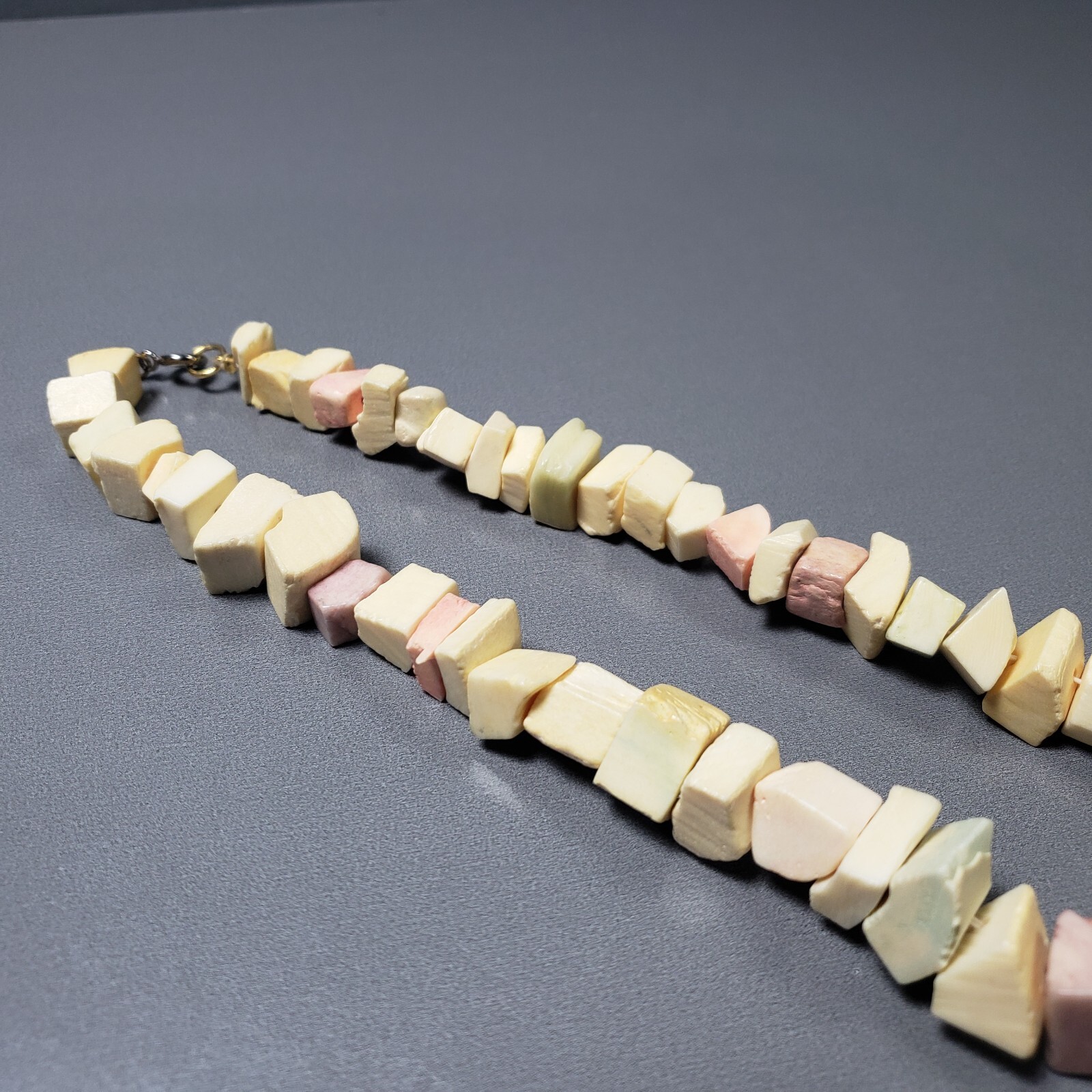 Beaded Shell Necklace Pastel Statement Retro Mid … - image 9