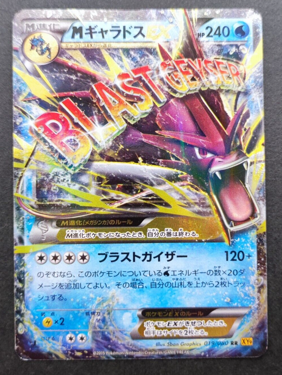 M Gyarados EX Pokemon Card 019/080 RR XY9 Very Rare Holo M Gyarados EX Pokemon Card 019/080 RR XY9 Very Rare Holo