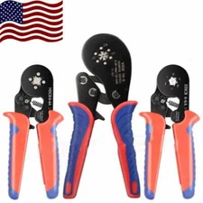 Crimping Pliers Ferrule Hexagonal Steel Straight Terminal Wire Crimper Hand Tool