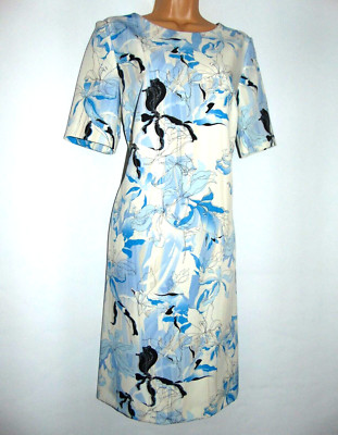 Brandneu mit Etikett Basler Peter Hahn Shift mit Blumenmuster gefüttertes Kleid, UK 12, 38 UVP £ 289