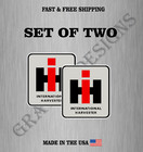 SET OF TWO INTERNATIONAL FARMALL HARVESTER DECAL STICKER US MADE TRUCK TRACTOR