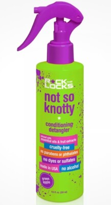 Rock The Locks Green Apple Detangler 8.5 fl oz