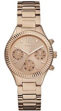 Guess Women's U0323L3 Mid-Size Rose Gold-Tone Multi-Function Wrist Watch