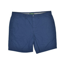 Orvis Men's Regular Size 40 Blue Flat Front Tencel Blend Shorts Golf
