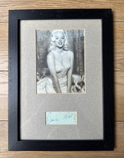Diana Dors Signed Autograph Display Genuine Ink Signature Vintage 50s Film Icon