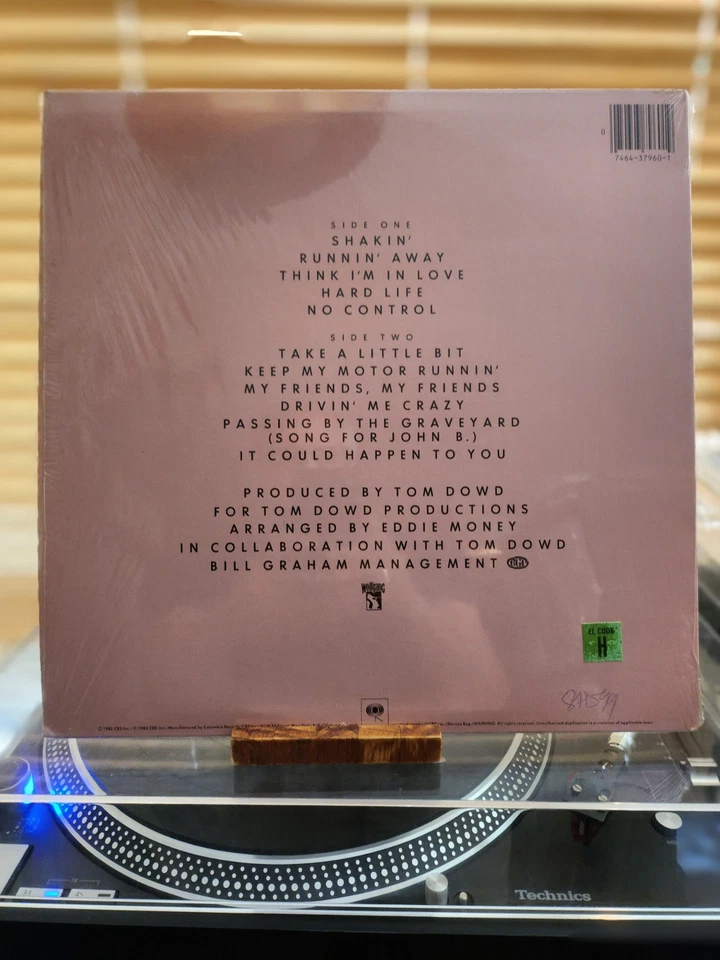 Eddie Money, No Control, 1982 1st Columbia Stereo, FC-37960, EX/EX - Image 2 of 4