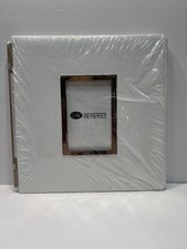 NEW CREATIVE MEMORIES 12X12 WHITE ALBUM COVERSET WITH FRONT 4X6 PICTURE FRAME