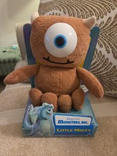 Monsters Inc Little Mikey Plush 10? Terry Cloth Plastic Eye 2001 Hasbro Toy RARE