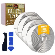 4 Pack Butyl Tape - 1 Inch x 33 Ft White Sealant Tape, RV  Roof Caulk, EPDM ...