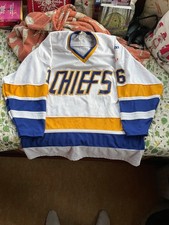 Slap Shot Charlestown Chiefs Hanson Brothers #16 White Stitched Hockey Jersey XL