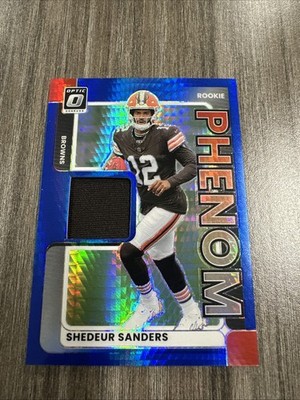 ✨2025 Donruss Optic Shedeur Sanders Rookie Phenom BLUE HYPER