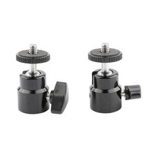 2xMultiple Angle Adjustable Ball Head For Camera Smartphone Lightweight Portable