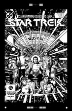 George Perez Star Trek #1 Rare Large Production Art Cover