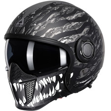 Casco de motocicleta triángulo convertible cara completa punto aprobado para hombres mujeres