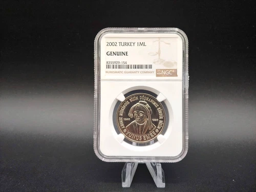 2002 Turkey 1,000,000 Lira Coin NGC "Genuine" - Hyperinflation - FREE Shipping!