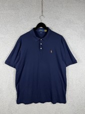 Polo Ralph Lauren Navy Blue Classic Fit Cotton Short Sleeve Preppy Shirt XL