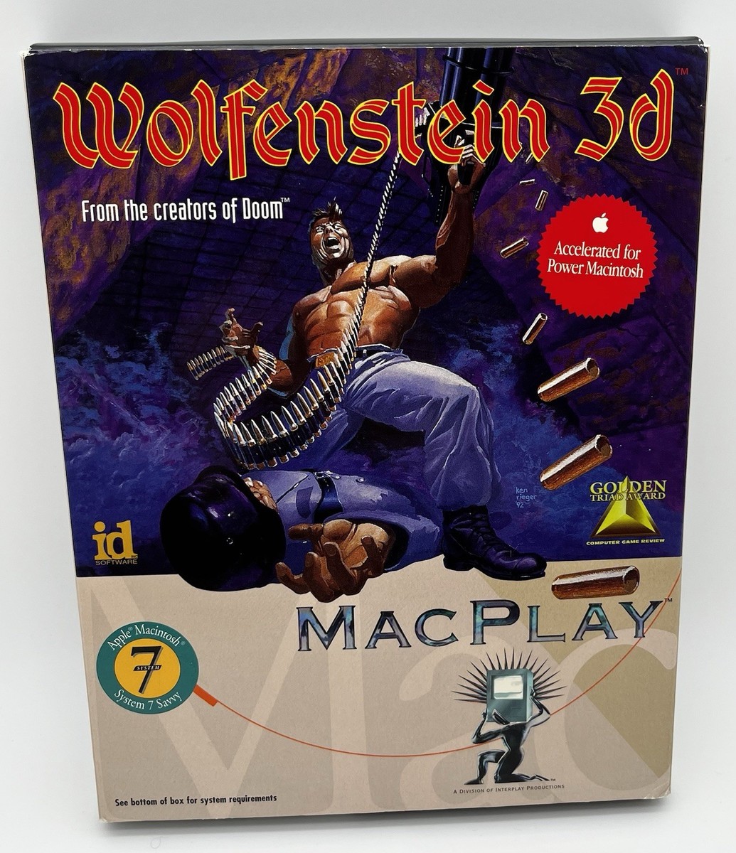 Wolfenstein 3D MacPlay Apple Macintosh System 7 Video Game 3.5