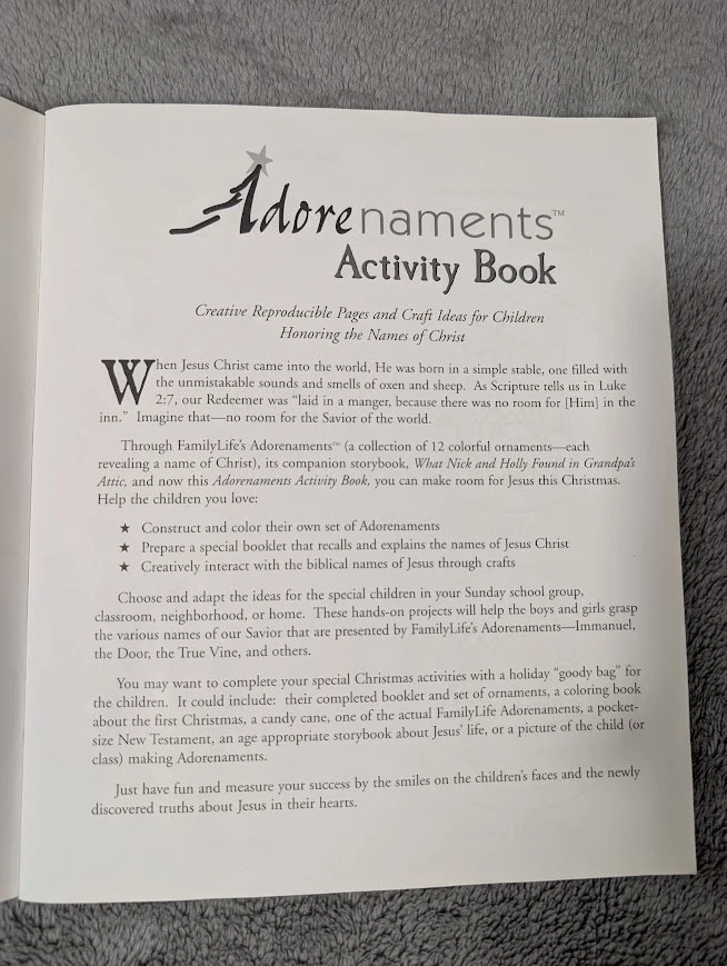 🎄Adorenamentos 🎄Adornos de Adviento y Libro de Actividades RARO ✝️ Celebra a CRISTO ✝️ Foto 4 de 4