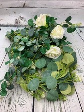 2 Pack 69 Heads Artificial Rose Vine Flowers Garlands Decorations Floral