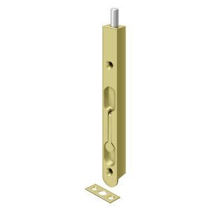 Deltana 7FBZ Brass 7''L Flush Door Security Bolt