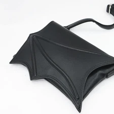 Gothic Black Bat Wing Crossbody Bag | Batwing Purse Small Shoulder Handbag