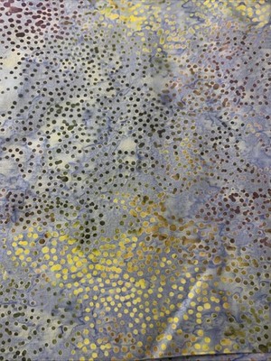 Batik Fabric Blue, Purple, YellowbQuilt Fabric (5 yds)