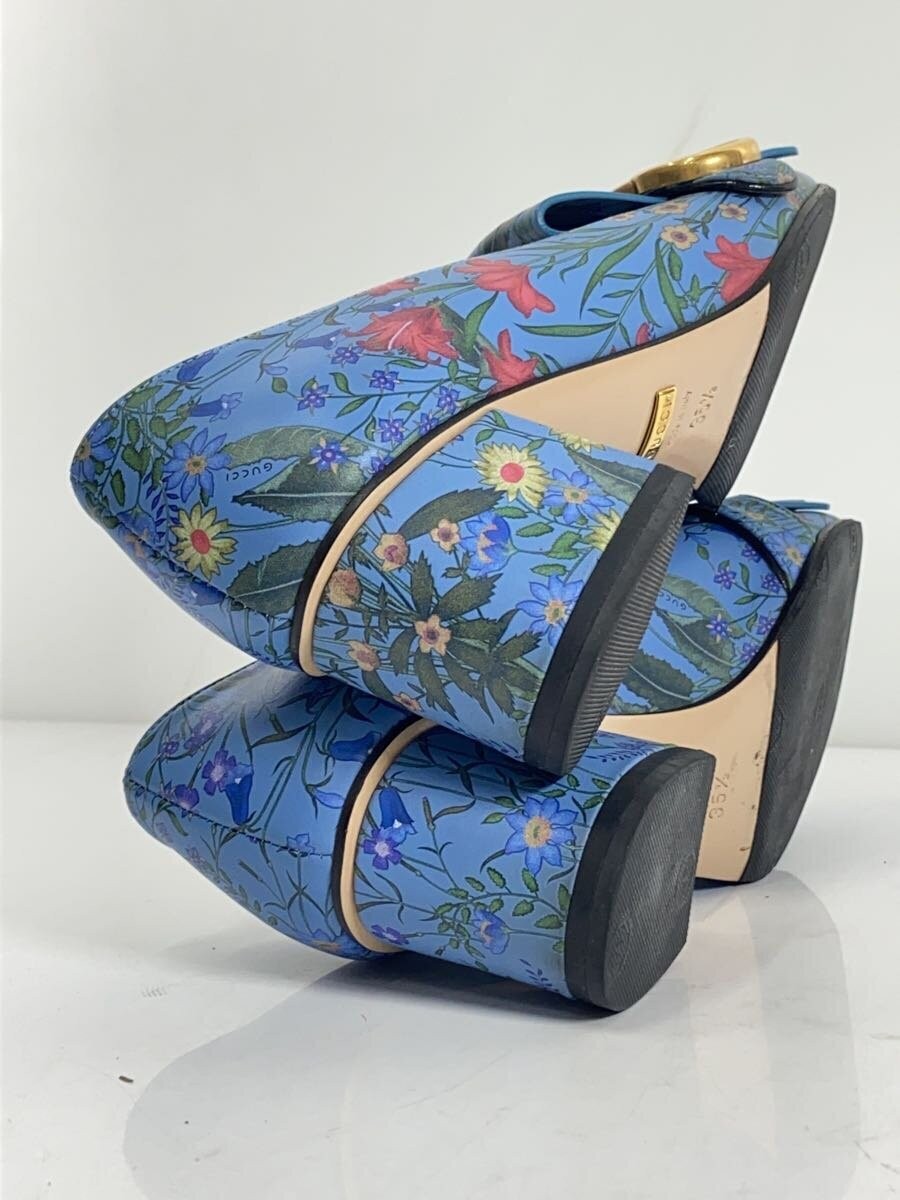 Gucci Mid Heel Pumps Blue With Logo Size 35.5 US About5.5 For Women thumbnail 17