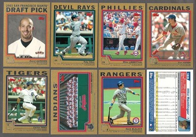 2004 Topps GOLD Border Parallel Single Card #/2004 RC Rookie Series One/Two 1/2