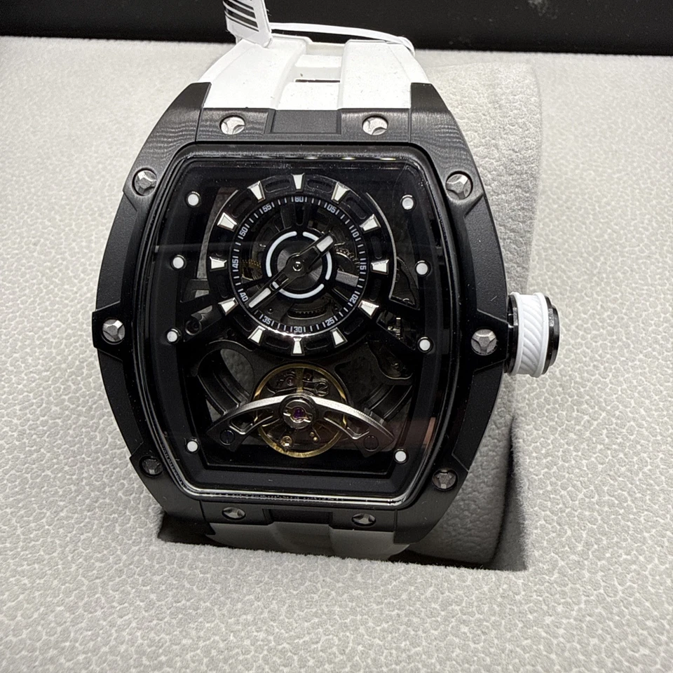 Invicta Men's S1 Rally 44mm Automatic 49035 Black Case With White Silicone Band - Image 2 of 4