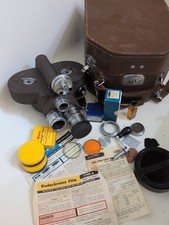 BELL HOWELL 70 DL 16MM CAMERA Great Condition Case Lots Of Accessories